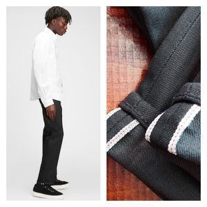 Gap 1969 Straight Black Rinse Kaihara Japanese Selvedge Jeans New 32x32 $148
